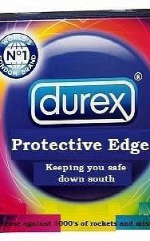 Benji Lovitt's spoof on 'Protective Edge'. (courtesy)