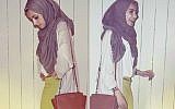 This photo of blogger "Hipster Hijabis" wearing a Mimu Maxi skirt set off a firestorm. (Courtesy)
