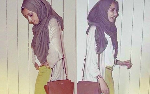 This photo of blogger "Hipster Hijabis" wearing a Mimu Maxi skirt set off a firestorm. (Courtesy)