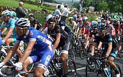 The 2014 Tour de France during a stage near York, England, in the early days of the race. (photo credit: @Dan_A/Flickr)