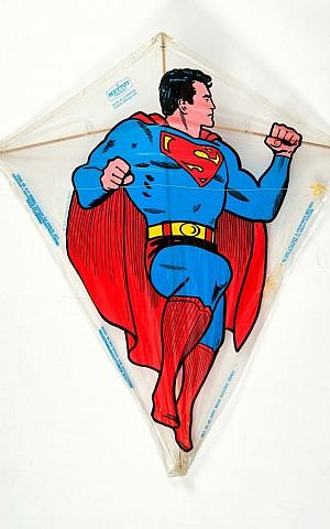 From the selection of retro, American kites at the exhibit (photo credit: Leonid Padrul)