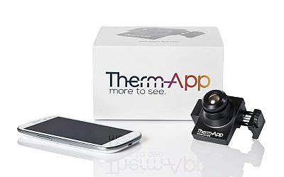 Therm-App mobile thermal imaging device (Photo credit: Courtesy)