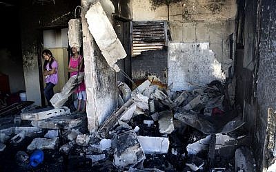 The bombed-out apartment of Amer Abu Aysha following the discovery of the three slain Israeli teenagers (photo credit: courtesy/Q.G.) The bombed-out apartment of Amer Abu Aysha following the discovery of the three slain Israeli teenagers (photo credit: courtesy/Q.G.)