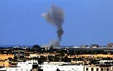The aftermath of an Israeli air strike in the Gaza Strip, file photo (Photo credit: Abed Rahim Katib/Flash90)
