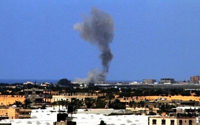 The aftermath of an Israeli air strike in the Gaza Strip, file photo (Photo credit: Abed Rahim Katib/Flash90)