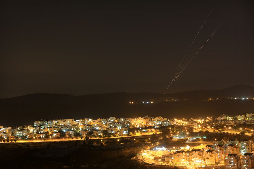 Rockets seen flying over central Israel on the fifth day of Operation Protective Edge. Over 500 rockets have been fired from Gaza at Israel over the past five days. July 12, 2014. (photo credit: Nati Shohat/Flash90) Rockets seen flying over central Israel on the fifth day of Operation Protective Edge. Over 500 rockets have been fired from Gaza at Israel over the past five days. July 12, 2014. (photo credit: Nati Shohat/Flash90)