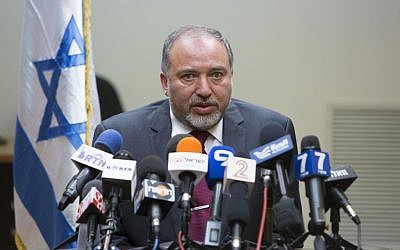 Foreign Minister Avigdor Liberman speaks during a press conference in the Knesset on Tuesday, July 15, 2014 (photo credit: Yonatan Sindel/Flash90) Foreign Minister Avigdor Liberman speaks during a press conference in the Knesset on Tuesday, July 15, 2014 (photo credit: Yonatan Sindel/Flash90)