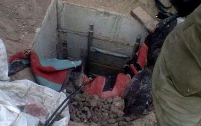 One of three tunnels that were discovered by soldiers from the Nahal Brigade in the Gaza Strip on July 19, 2014 Photo credit: IDF Spokesperson/Flash90)