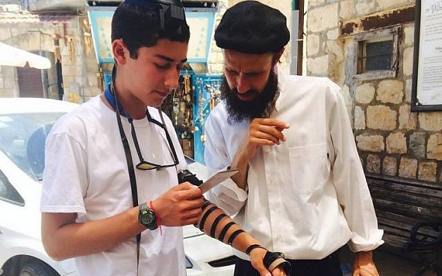 Nathan Saldinger, 16, in Safed. (courtesy) Nathan Saldinger, 16, in Safed. (courtesy)