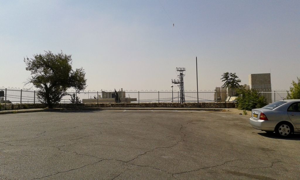 At the end of Meir Nakar Street, where the police have thrown gas canisters toward the Arab villagers (photo credit: Simone Somekh/Times of Israel)