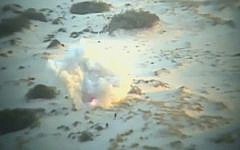 A still from footage released by the IDF showing a foiled attempt by Gazan terrorists to infiltrate the Zikim military base. (screen capture/Israel Defense Forces)