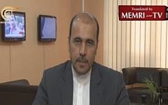 Iranian defense adviser Amir Mousavi (Photo credit: Youtube screen capture)