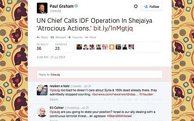 Screenshot of Graham's Twitter feed (screenshot)