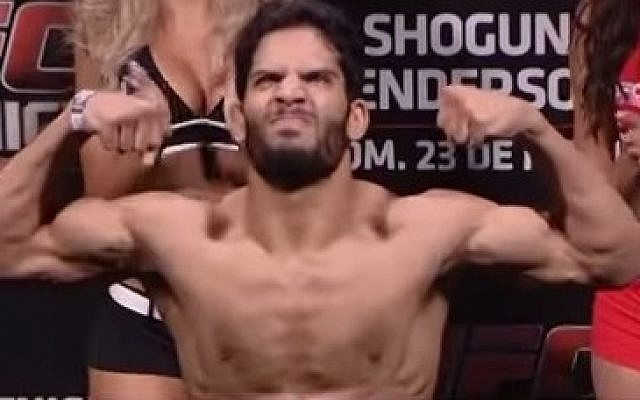 Israeli UFC fighter Noad Lahat. (screen capture, YouTube)