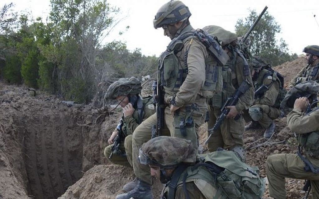 Illustrative photo of a tunnel opening discovered by the Israel Defense Forces in Gaza, July 20, 2014. (photo credit: IDF) Illustrative photo of a tunnel opening discovered by the Israel Defense Forces in Gaza, July 20, 2014. (photo credit: IDF)