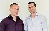 Ofer Sinai (L) and David Mezuman (Photo credit: Courtesy)