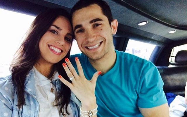 Josh Efron proposed to Callie Frisch last May. (Courtesy)