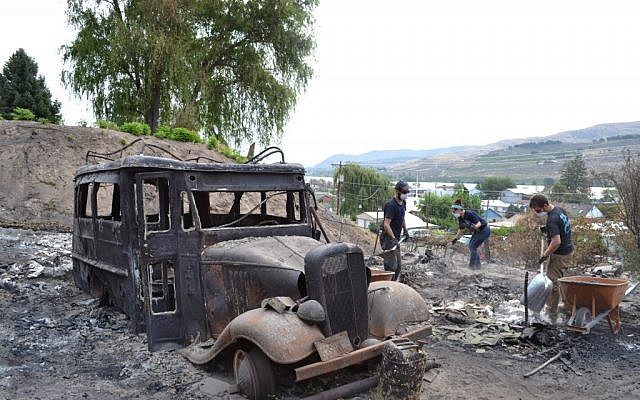 IsraAid ended up in Pateros through its past work connections with Team Rubicon, an organization that brings US military veterans together for disaster relief missions. (Emily Alhadeff/The Times of Israel)