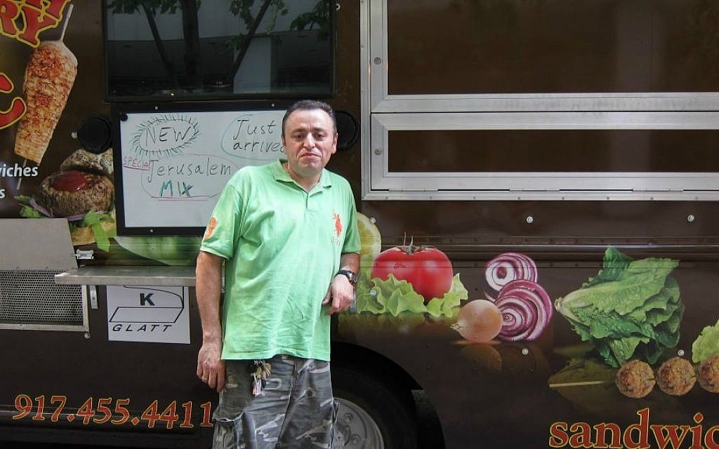 Reuven Yoseff, who moved from Ashdod to New York City, owns The Sandwich Factory, a Kosher food truck. (Cathryn J. Prince/Times of Israel) Reuven Yoseff, who moved from Ashdod to New York City, owns The Sandwich Factory, a Kosher food truck. (Cathryn J. Prince/Times of Israel)