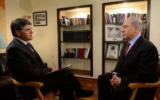 Prime Minister Benjamin Netanyahu gives an interview in his office on August 7 (photo credit: Kobi Gideon/GPO/Flash90)