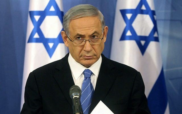 Prime Minister Benjamin Netanyahu speaks at a press conference at the Ministry of Defense in Tel Aviv on August 20, 2014. (photo credit: Flash90) Prime Minister Benjamin Netanyahu speaks at a press conference at the Ministry of Defense in Tel Aviv on August 20, 2014. (photo credit: Flash90)