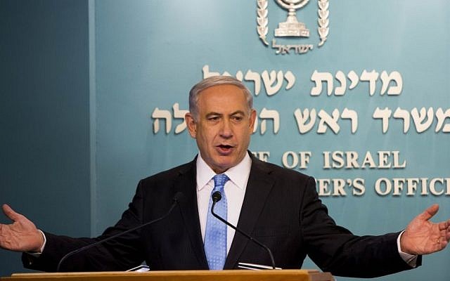 Prime Minister Benjamin Netanyahu speaks at a press conference at the Prime Minister's Office in Jerusalem on Wednesday, August 27, 2014 (photo credit: Yonatan Sindel/Flash90) Prime Minister Benjamin Netanyahu speaks at a press conference at the Prime Minister's Office in Jerusalem on Wednesday, August 27, 2014 (photo credit: Yonatan Sindel/Flash90)