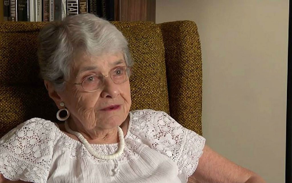 Political activist and Holocaust survivor Hedy Epstein (screen capture: YouTube/Missouri History Museum) Political activist and Holocaust survivor Hedy Epstein (screen capture: YouTube/Missouri History Museum)