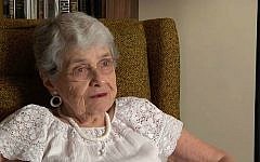 Political activist and Holocaust survivor Hedy Epstein (screen capture: YouTube/Missouri History Museum)