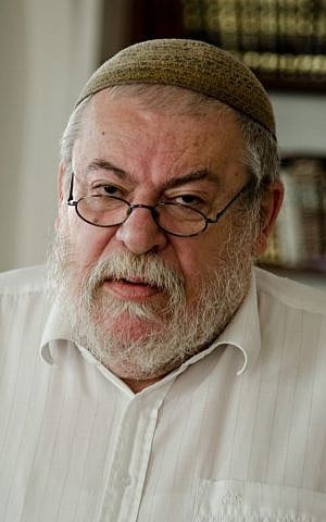 Karol Sidon became the chief rabbi of both Prague and Czechoslovakia in 1992, less than three years after the fall of communism in what was then Czechoslovakia. (Petr Balajka/Prague Jewish Community/JTA)
