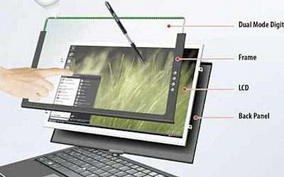 An illustration of N-Trig's sensor technology (Photo credit: Courtesy)