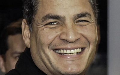 Ecuador's President Rafael Correa (photo credit: Russavia/Wikipedia)
