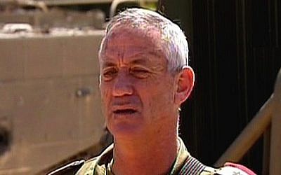 IDF Chief of Staff Benny Gantz (photo credit: Screenshot via Channel 2)