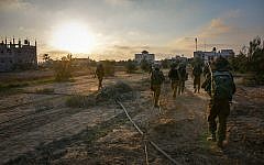 IDF troops operating in Gaza during Operation Protective Edge, August 2014. (IDF Spokesperson's Unit)