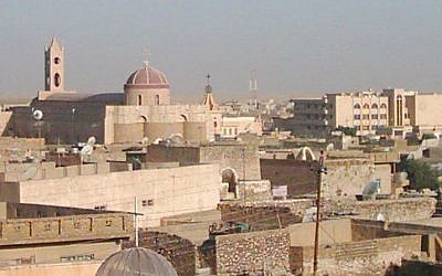 The northern Iraqi town of Qaraqosh before the ISIS invasion. (photo credit: Wikicommons media/Chaldean)