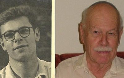 Naftali Wertheim in London at age 16 and in Israel at age 84 (photo credit: Courtesy/ Dalia Yohanan)