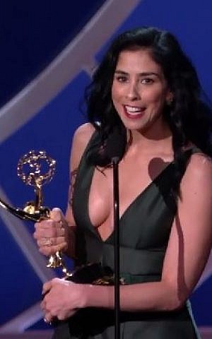 Comedienne Sarah Silverman received an Emmy for her HBO comedy special 'Sarah Silverman: We are Miracles.' (photo credit: YouTube screen capture) Comedienne Sarah Silverman received an Emmy for her HBO comedy special 'Sarah Silverman: We are Miracles.' (photo credit: YouTube screen capture)