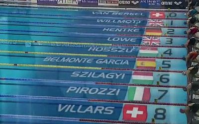 LEN European Short Course Swimming Championships Herning, Denmark, 2013. (screen capture: YouTube/beni lope)