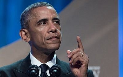 US President Barack Obama speaks at the Congressional Black Caucus Foundation’s 44th Annual Legislative Conference Phoenix Awards Dinner in Washington on September 27, 2014 photo credit: AFP/Nicholas KAMM)