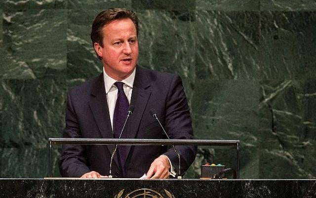 UK Prime Minister David Cameron speaks at the 69th United Nations General Assembly on September 24, 2014 in New York City (Andrew Burton/Getty Images/AFP) UK Prime Minister David Cameron speaks at the 69th United Nations General Assembly on September 24, 2014 in New York City (Andrew Burton/Getty Images/AFP)