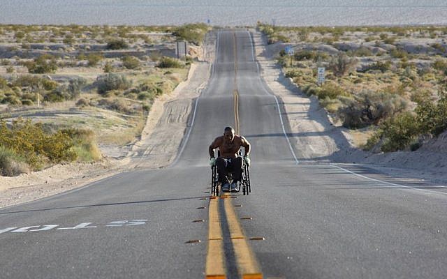 Gabriel Cordell rolling across America in 2013. (Courtesy of RollWithMe.org)