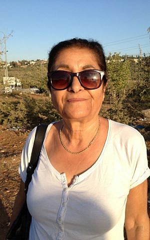 Ariel resident Yael Sip photo credit: Elhanan Miller/Times of Israel)