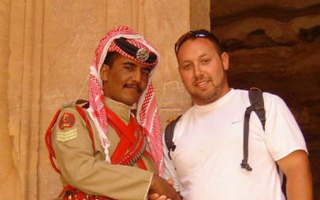 Journalist Steve Sotloff in Jordan, 2009. (photo credit: Facebook/Oren Kessler)