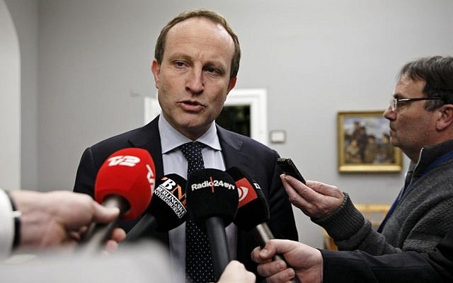 Danish Foreign Minister Martin Lidegaard (photo credit: AP/Polfoto, Jens Dresling)