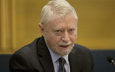 Israeli State Comptroller Yosef Shapira slammed electoral lists for "inflating" private expenses.  Photo by Flash90