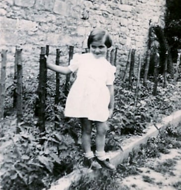 Tova Silverstein (nee Lowenbraun) during the Holocaust at Angel Larose’s farmhouse in Villers-Poterie, Belgium. (Courtesy Tanya Klein/JTA)