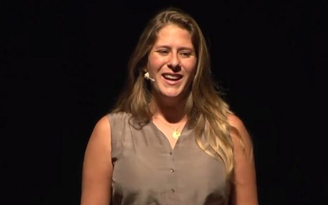Adi Altschuler giving a TED talk. (photo credit: YouTube screenshot/TEDx)