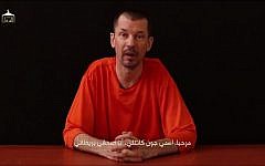 UK journalist John Cantlie speaks in an IS video released Thursday, September 18, 2014. (screen capture: YouTube)