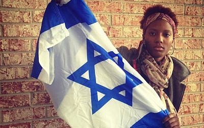 Chloe Valdary called her AIPAC-sponsored trip to Israel “life changing.” (photo credit: Lauren Clarice Cross/JTA)