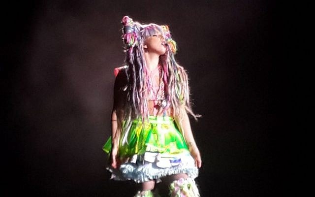 Lady Gaga in Tel Aviv, Sept. 13, 2014 (photo credit: Debra Kamin/Times of Israel) Lady Gaga in Tel Aviv, Sept. 13, 2014 (photo credit: Debra Kamin/Times of Israel)