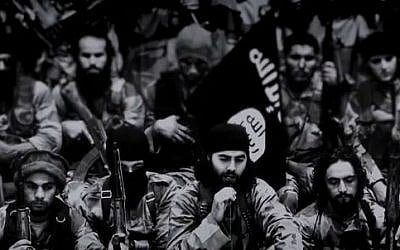 Still from the video 'Flames of War,' which was released on Friday, September 19, 2014, presumably by members of the Islamic State. (screen capture: YouTube)